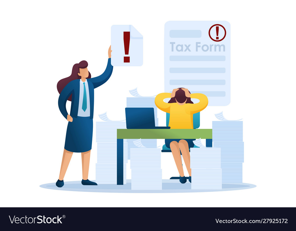 Stressful situations completing tax form