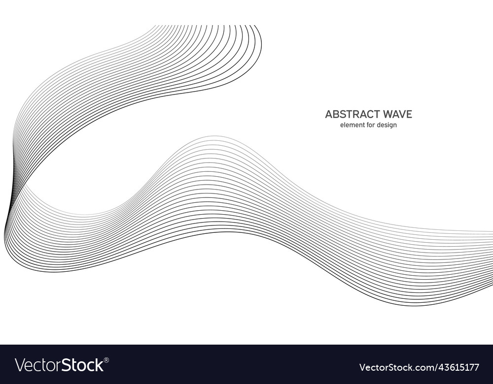 Abstract wave element for design digital vector image Abstract wave element for design digital
