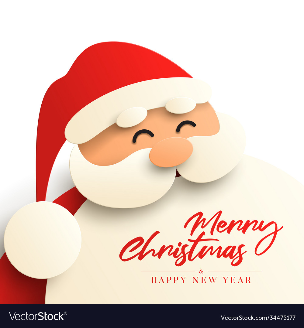 Merry christmas and happy new year card vector image Merry christmas and happy new year card