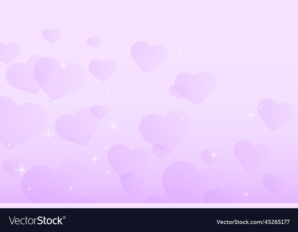 Sparkle heart pattern purple background