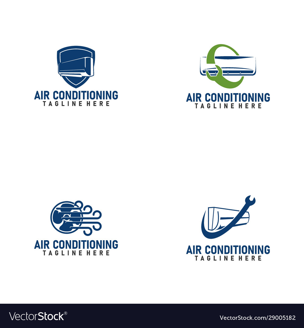 Air condition logo concept technology device