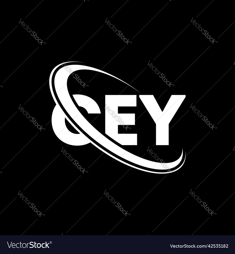 Cey logo letter design Royalty Free Vector Image