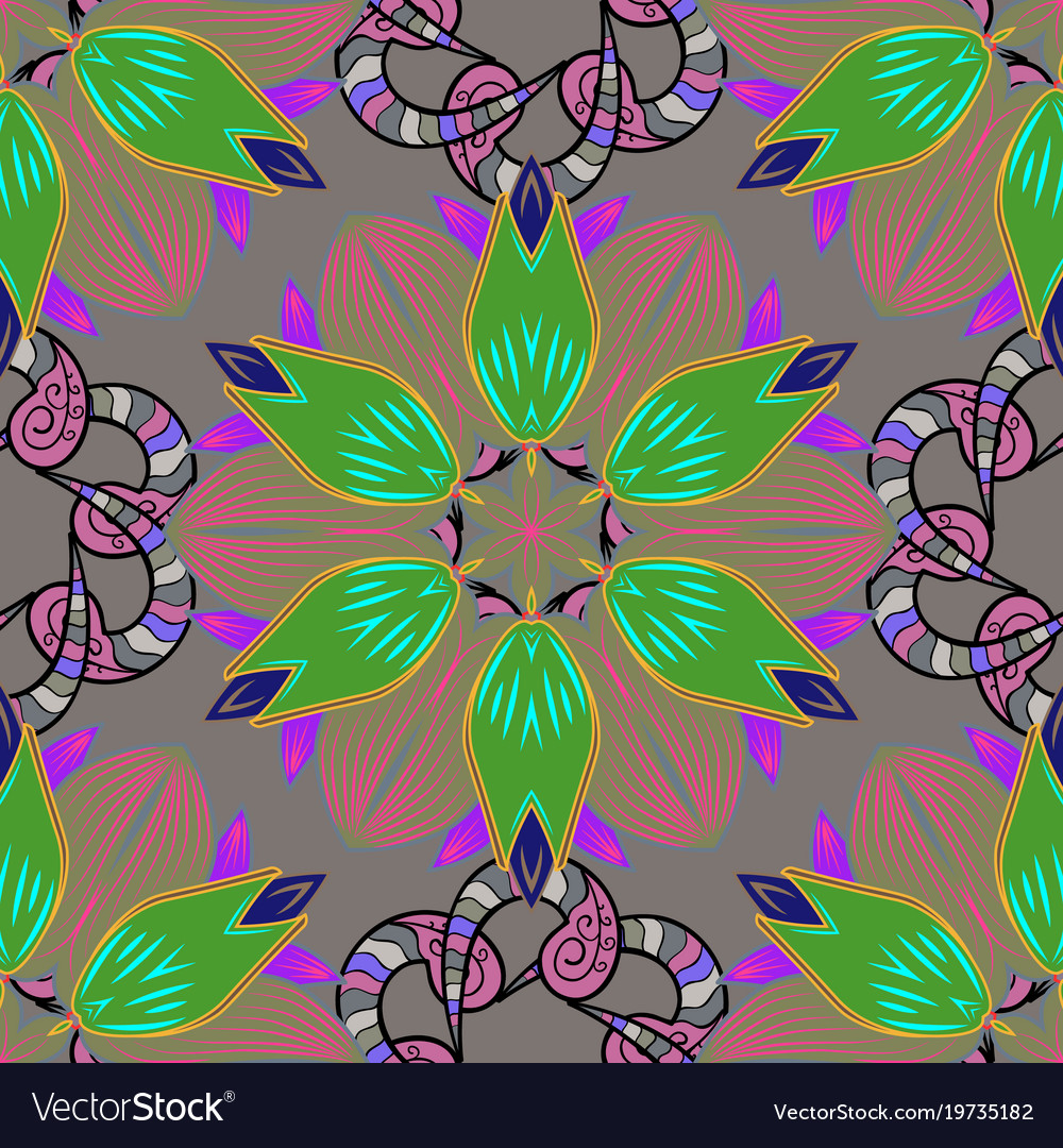 Colour spring theme seamless pattern background
