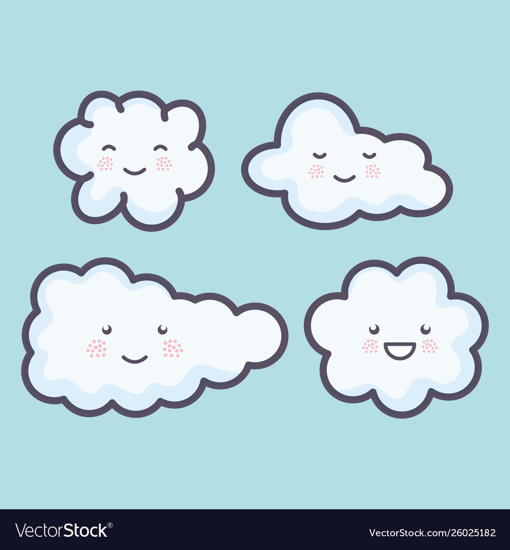 Wetter Kawaii Charaktere