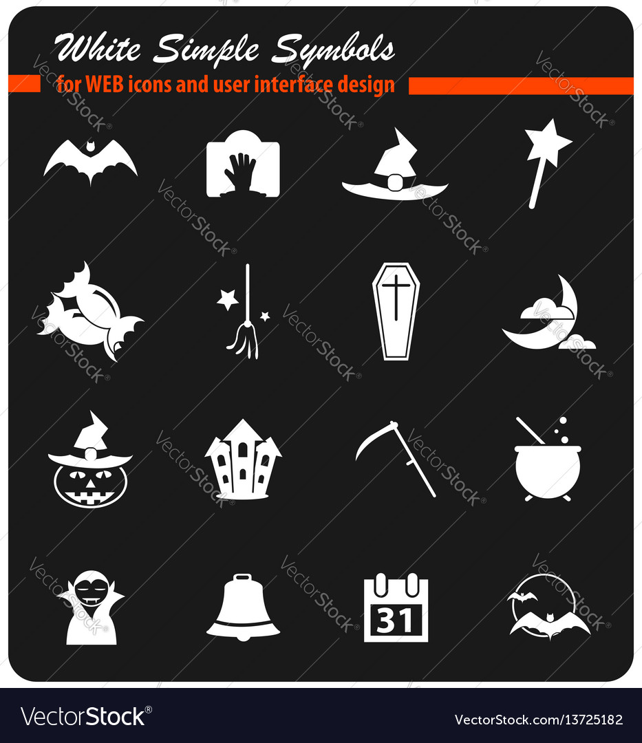 Halloween icon set