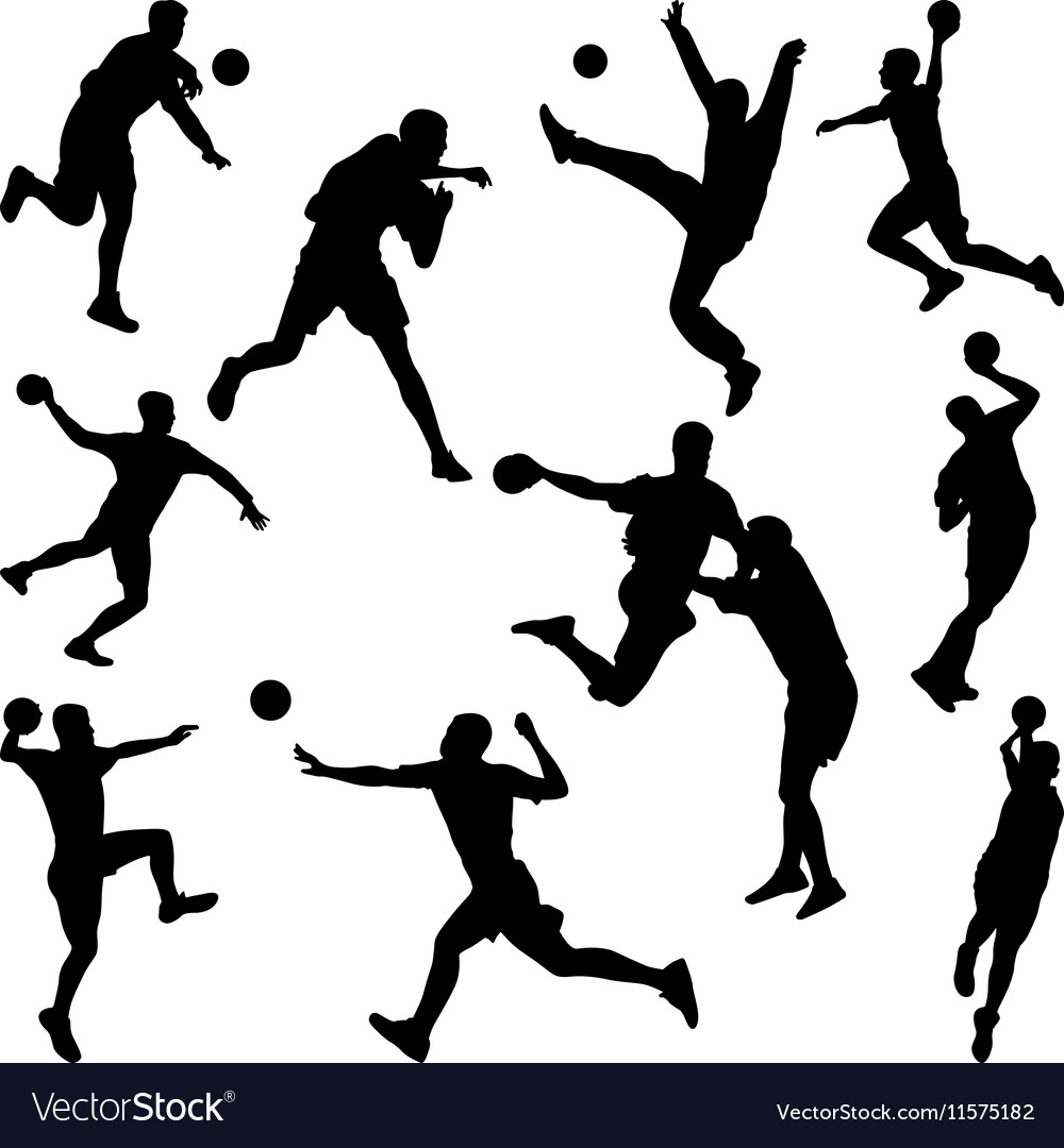 Handball player Royalty Free Vector Image - VectorStock