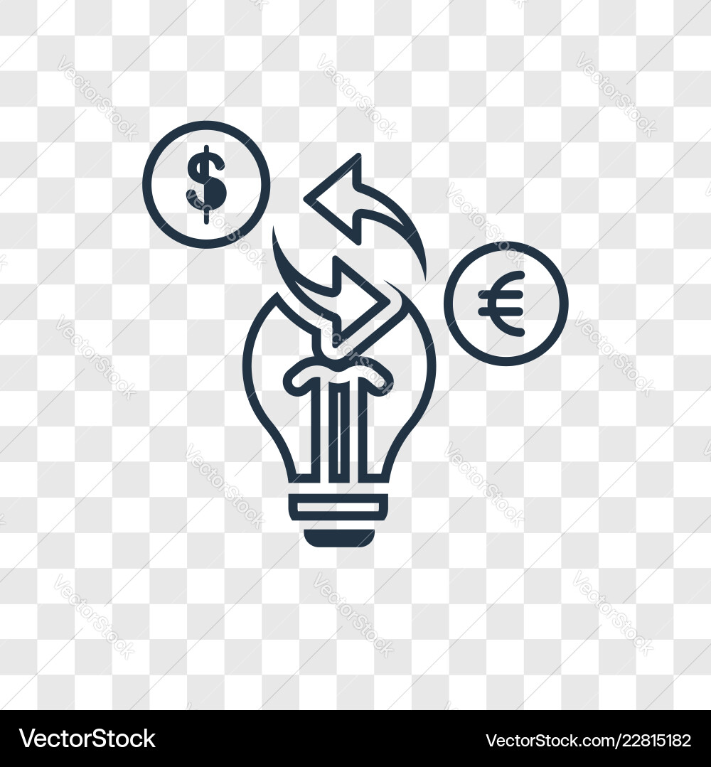 Payment method concept linear icon isolated Vector Image
