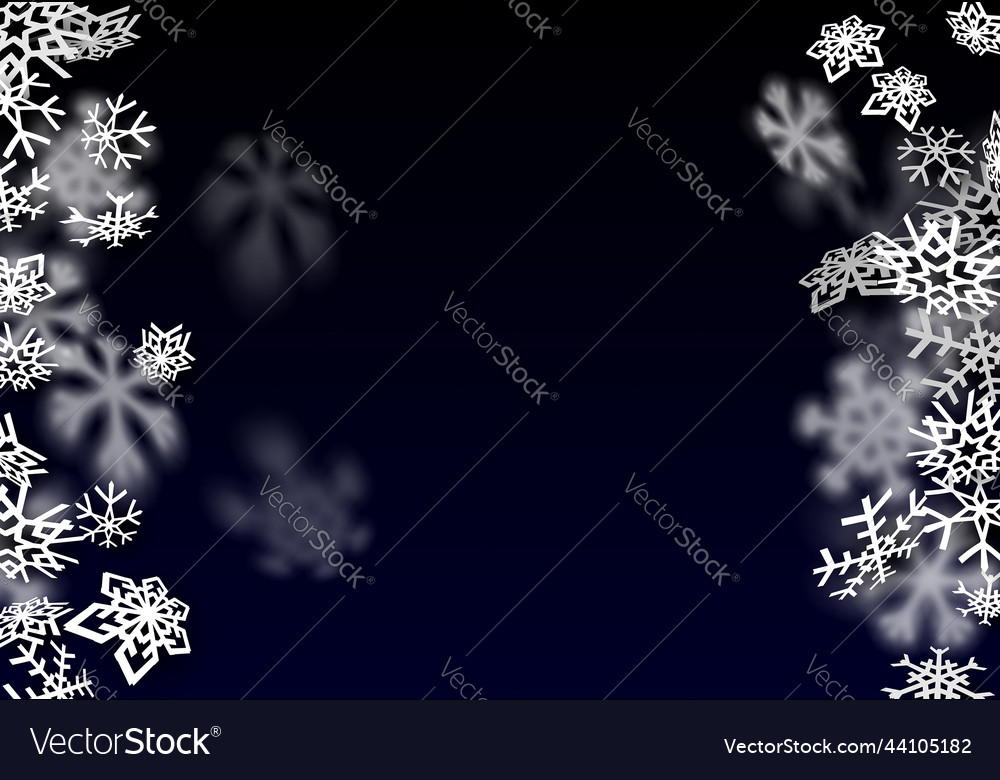 Snowfall background falling transparent snow