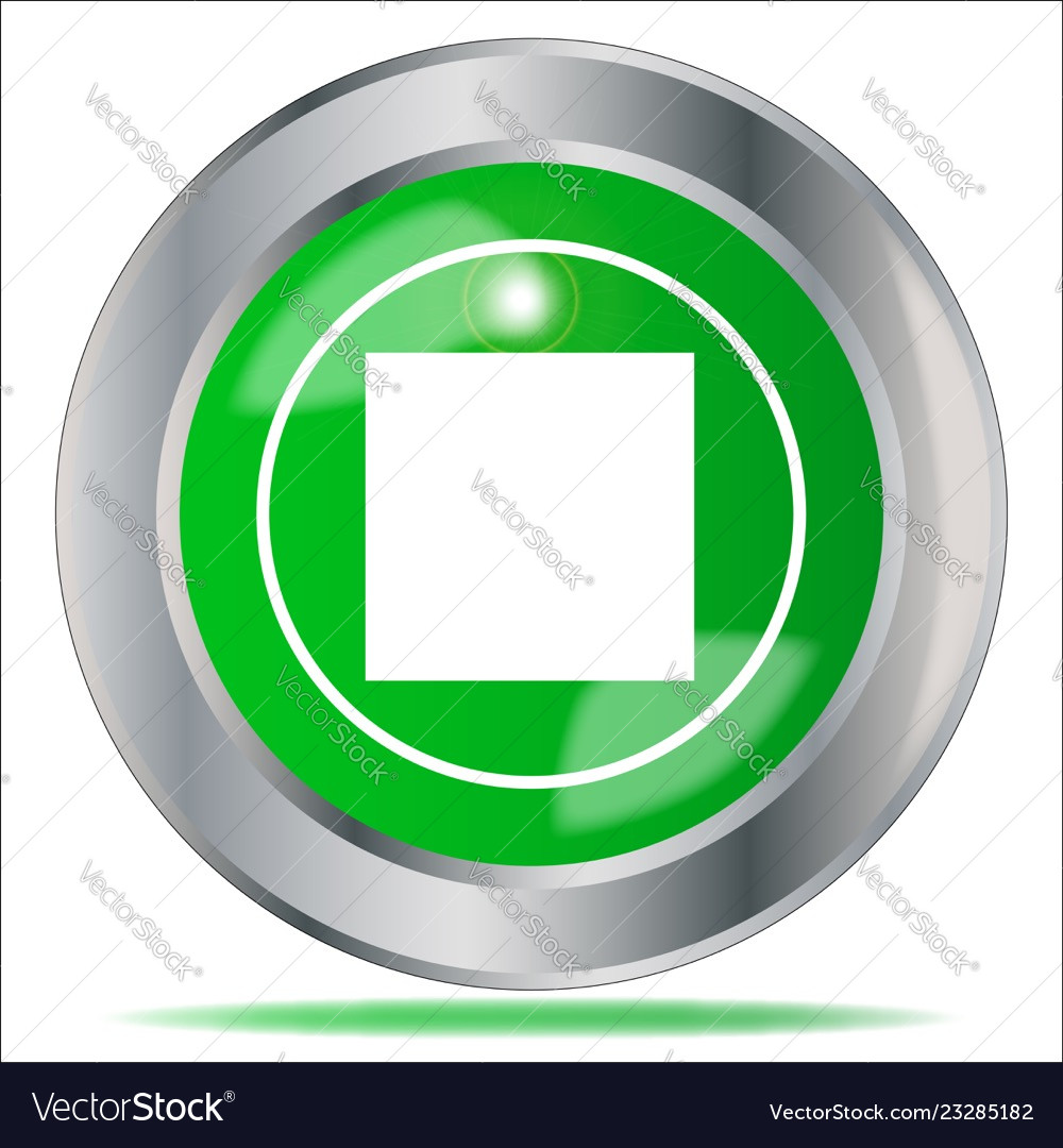 Stop icon button Royalty Free Vector Image - VectorStock