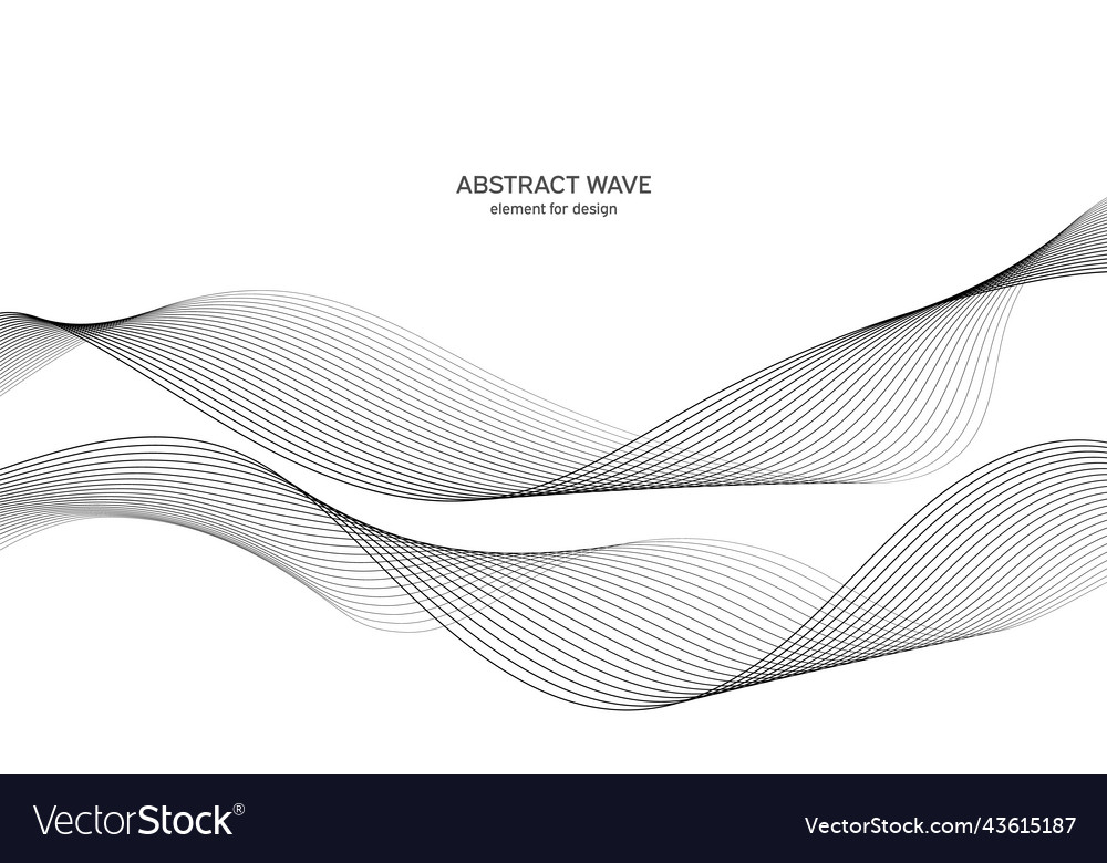 Abstract wave element for design digital vector image Abstract wave element for design digital