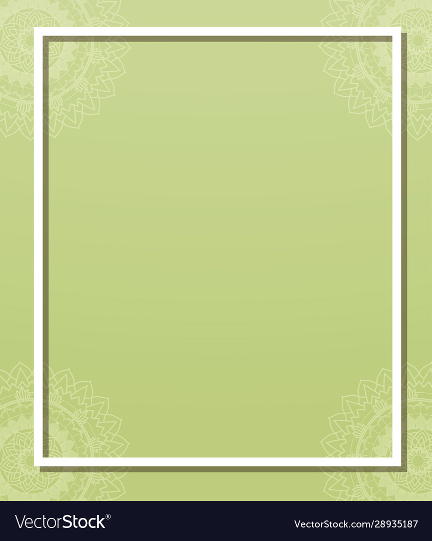 Background template with mandala patterns vector image Background template with mandala patterns