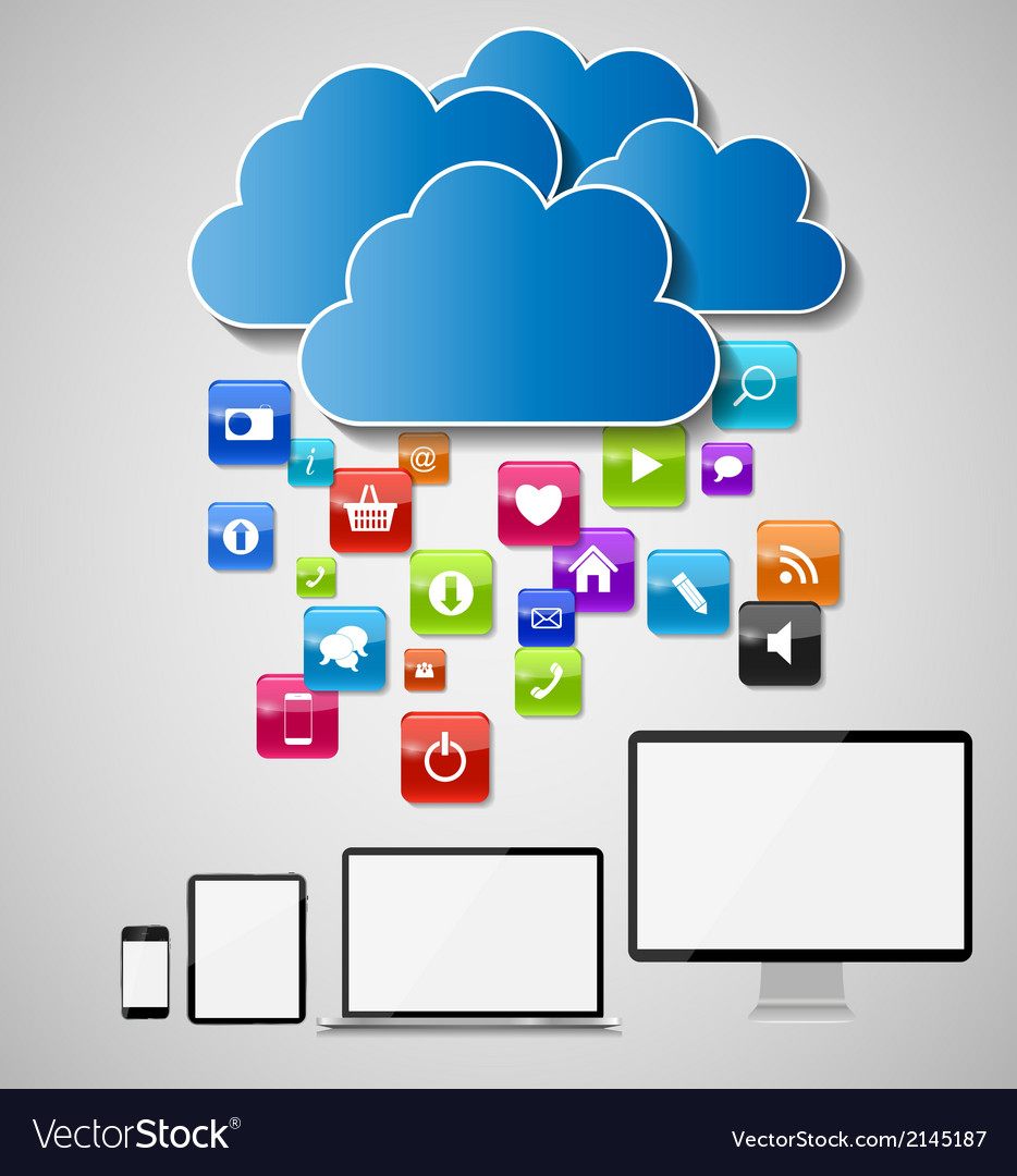 Cloud computing concept