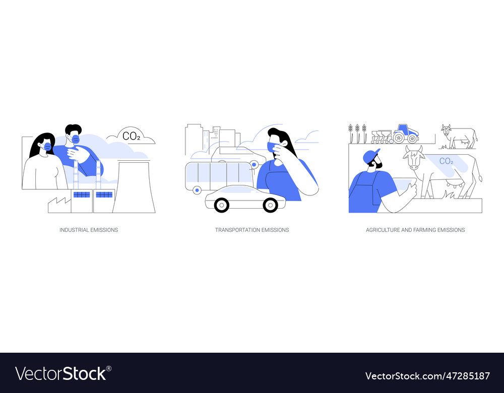 Co2 emissions abstract concept