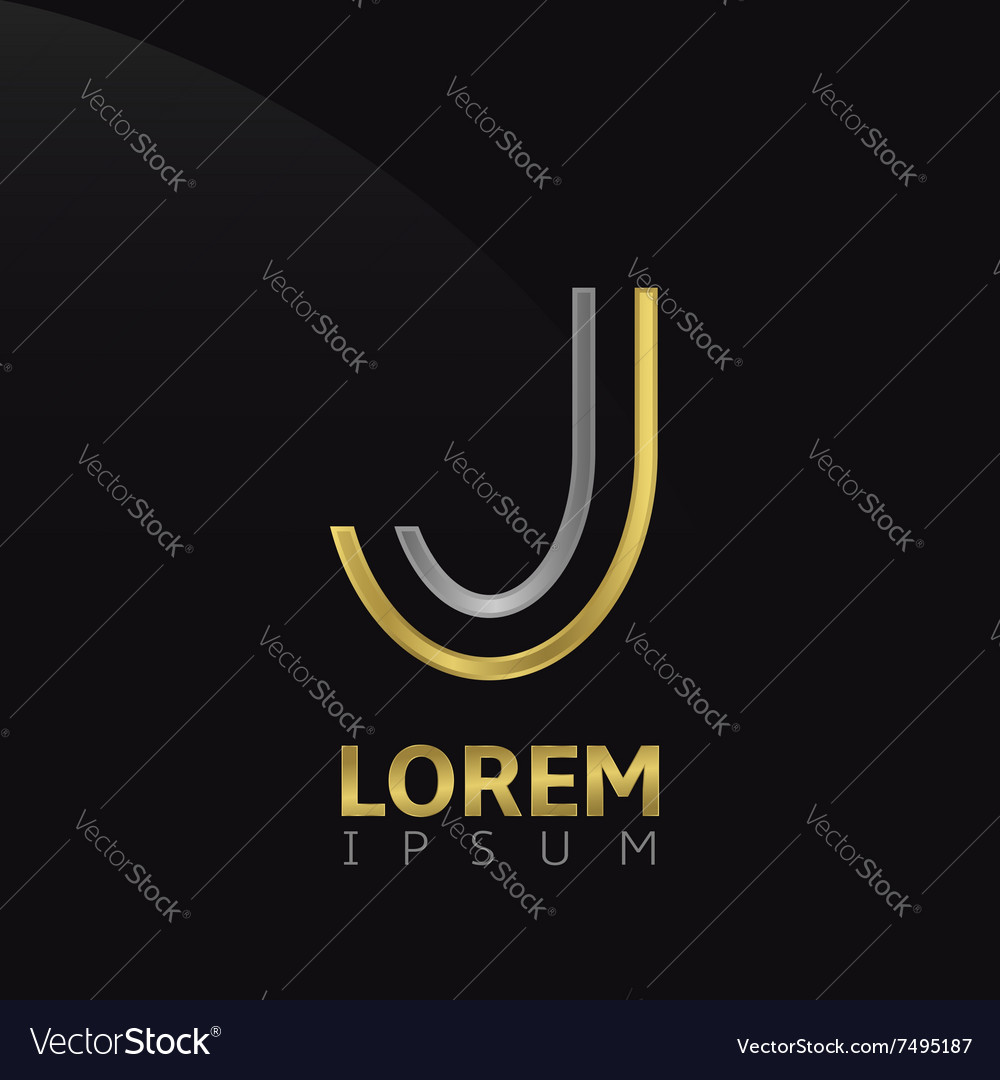 J letter logo Royalty Free Vector Image - VectorStock