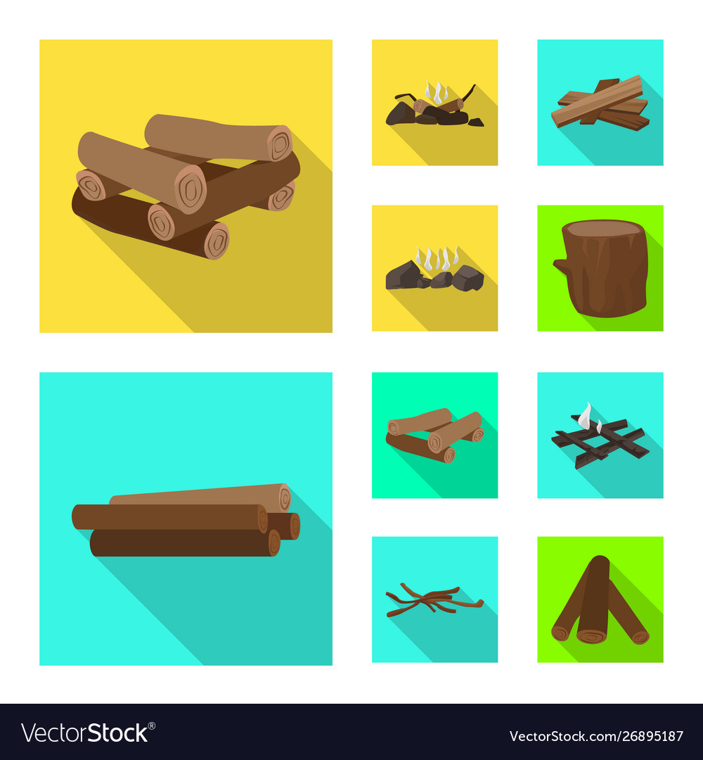 Material and logging icon vector image Material and logging icon