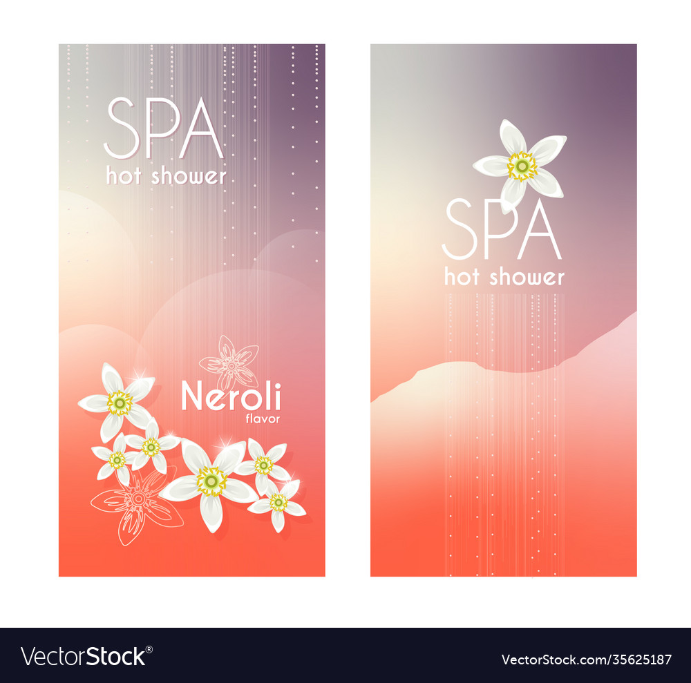 Promo spa template with neroli flowers