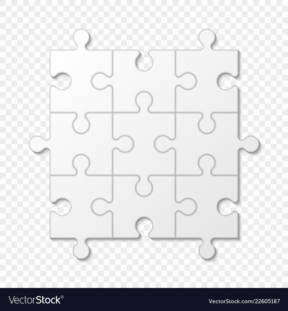 Puzzle Piece Business Presentation Royalty Free Vector Image