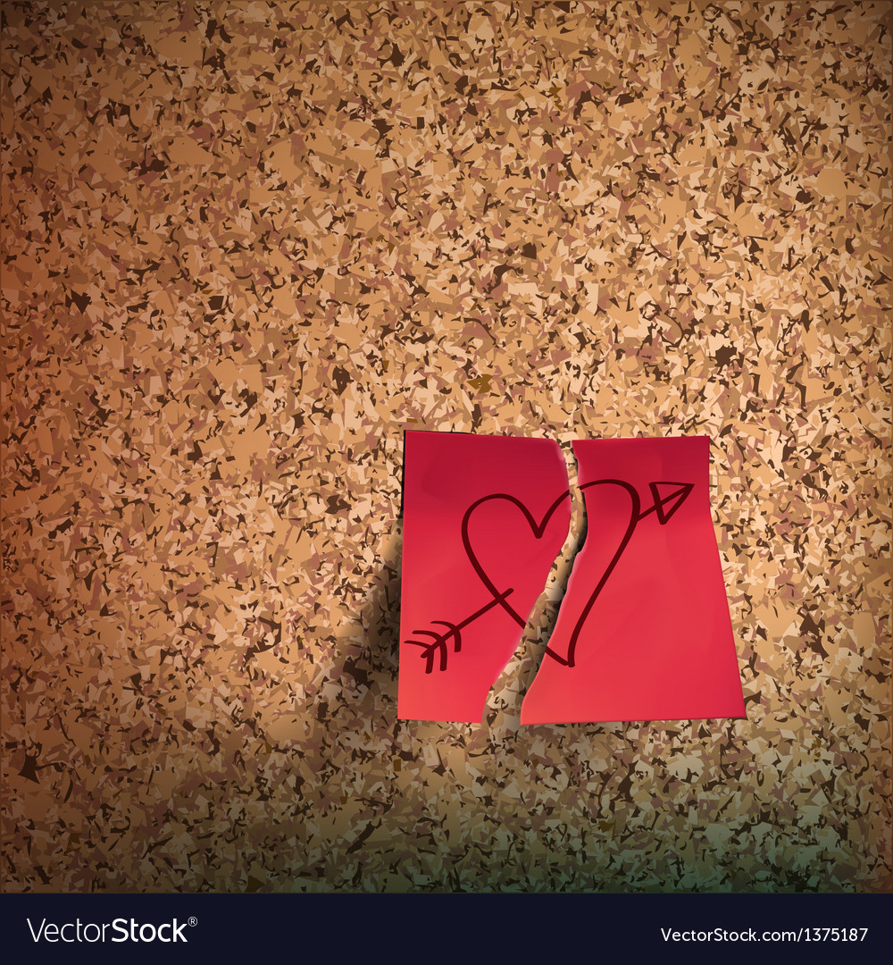 red sticky note with