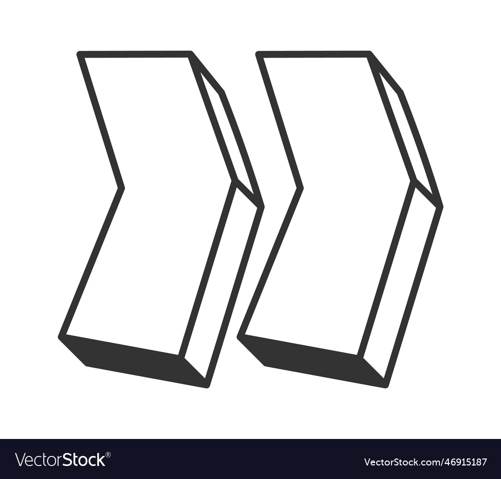 Shift right symbol Royalty Free Vector Image - VectorStock