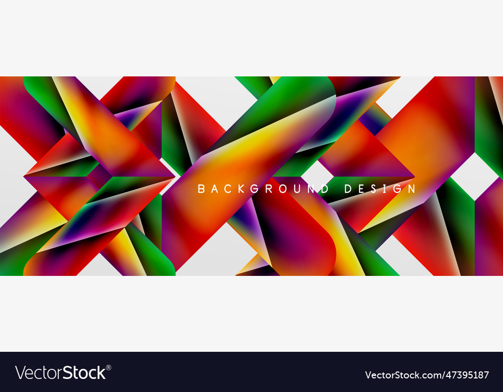 Triangle fluid color gradient abstract background vector image Triangle fluid color gradient abstract background