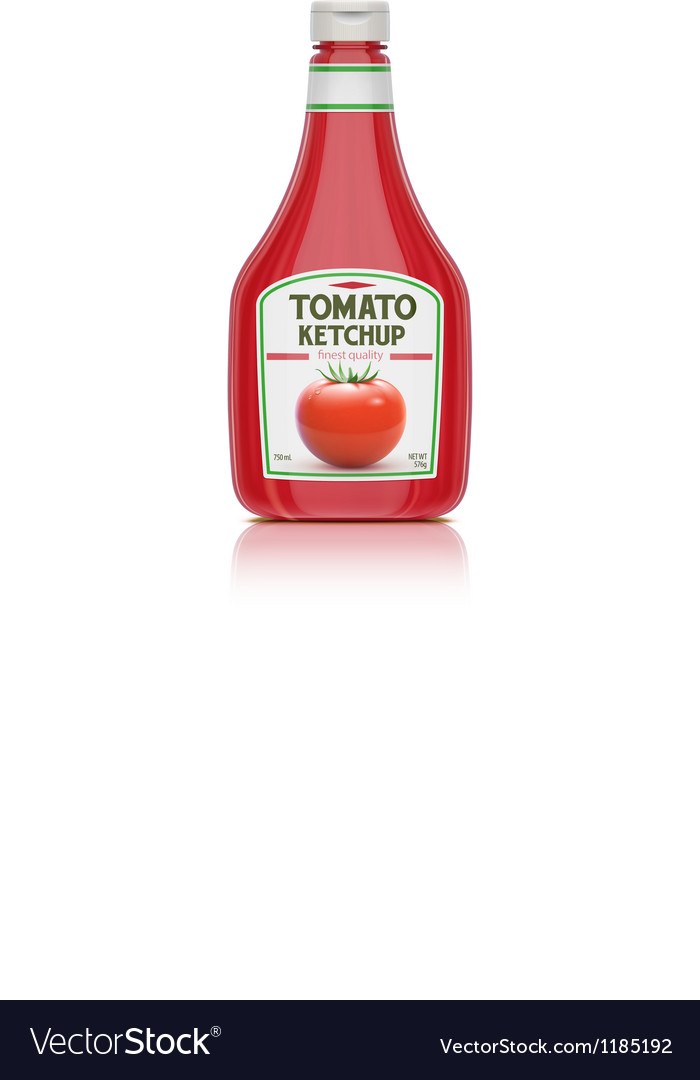 Ketchup bottle Royalty Free Vector Image - VectorStock