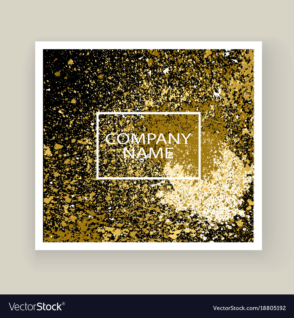 Neon gold explosion paint splatter artistic cover