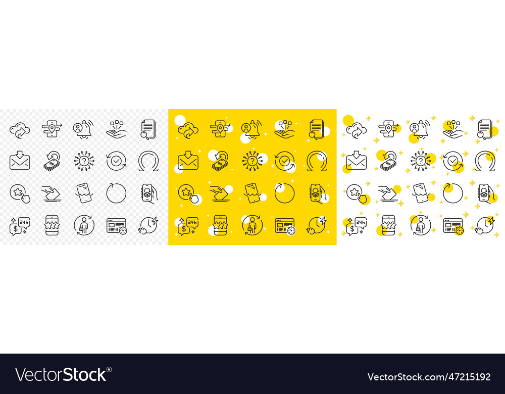 Outline Benutzerbenachrichtigungsschleife und Sicherheit vector image Outline Benutzerbenachrichtigungsschleife und Sicherheit