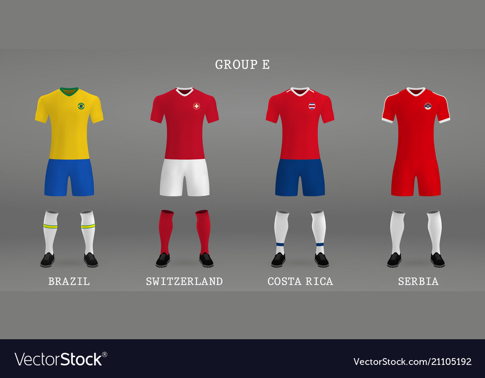 Set of football kit