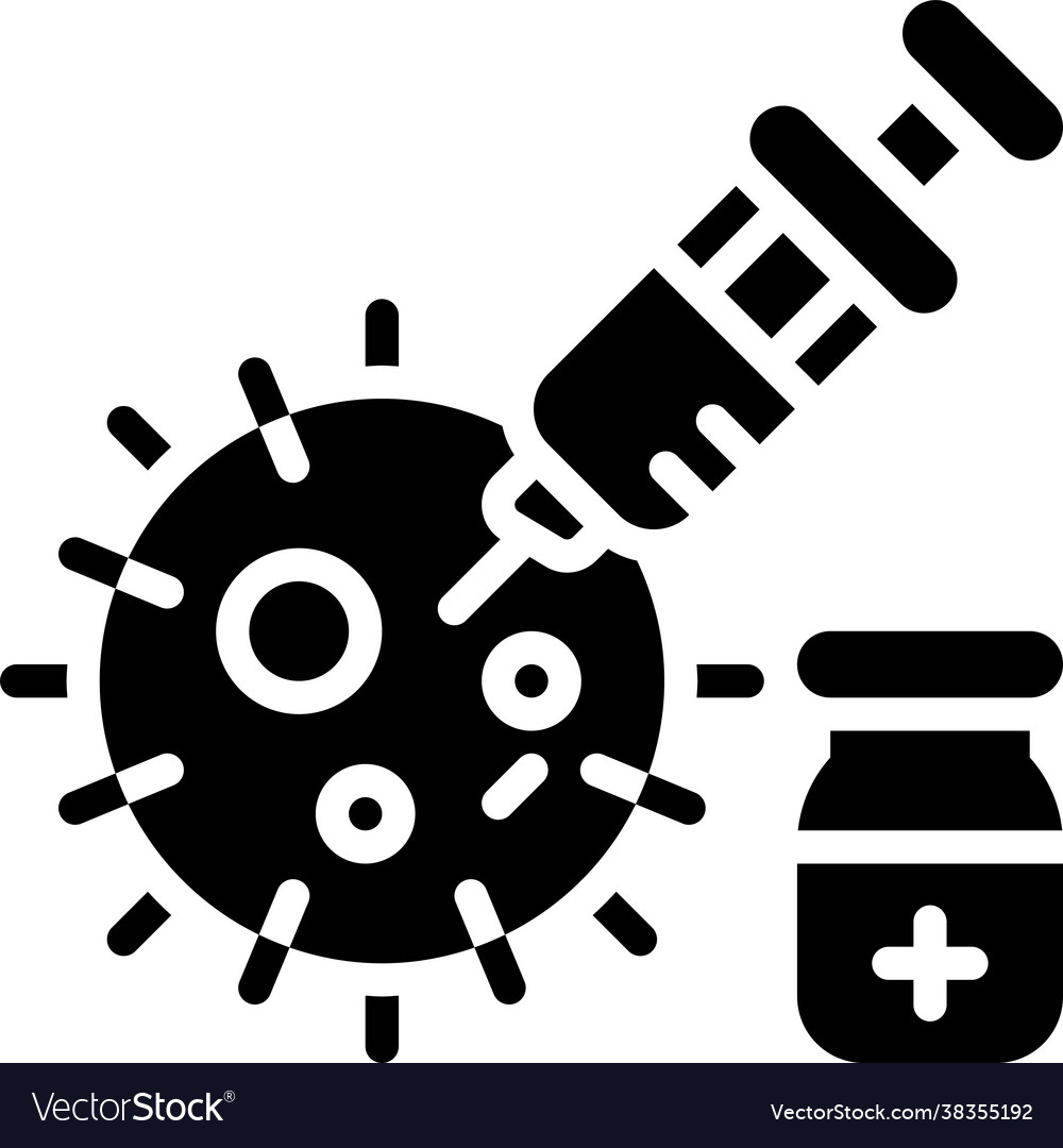 Vaccine injection icon development related