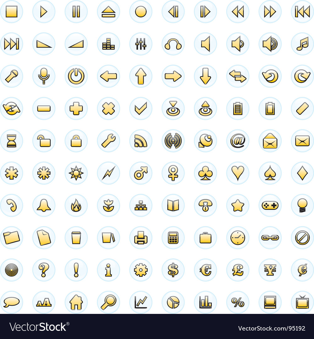 Web icon set