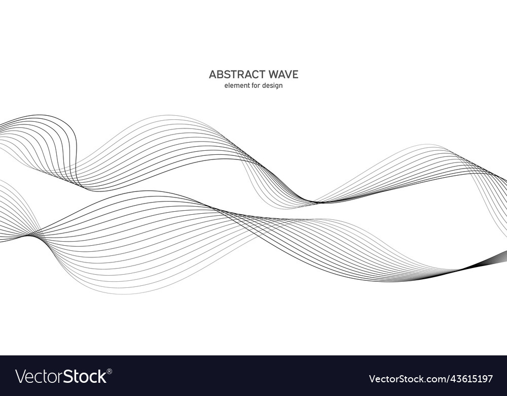 Abstract wave element for design digital vector image Abstract wave element for design digital