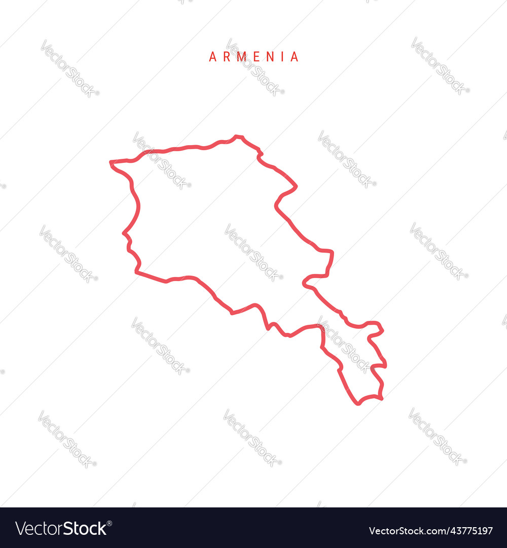 Armenia map Royalty Free Vector Image - VectorStock