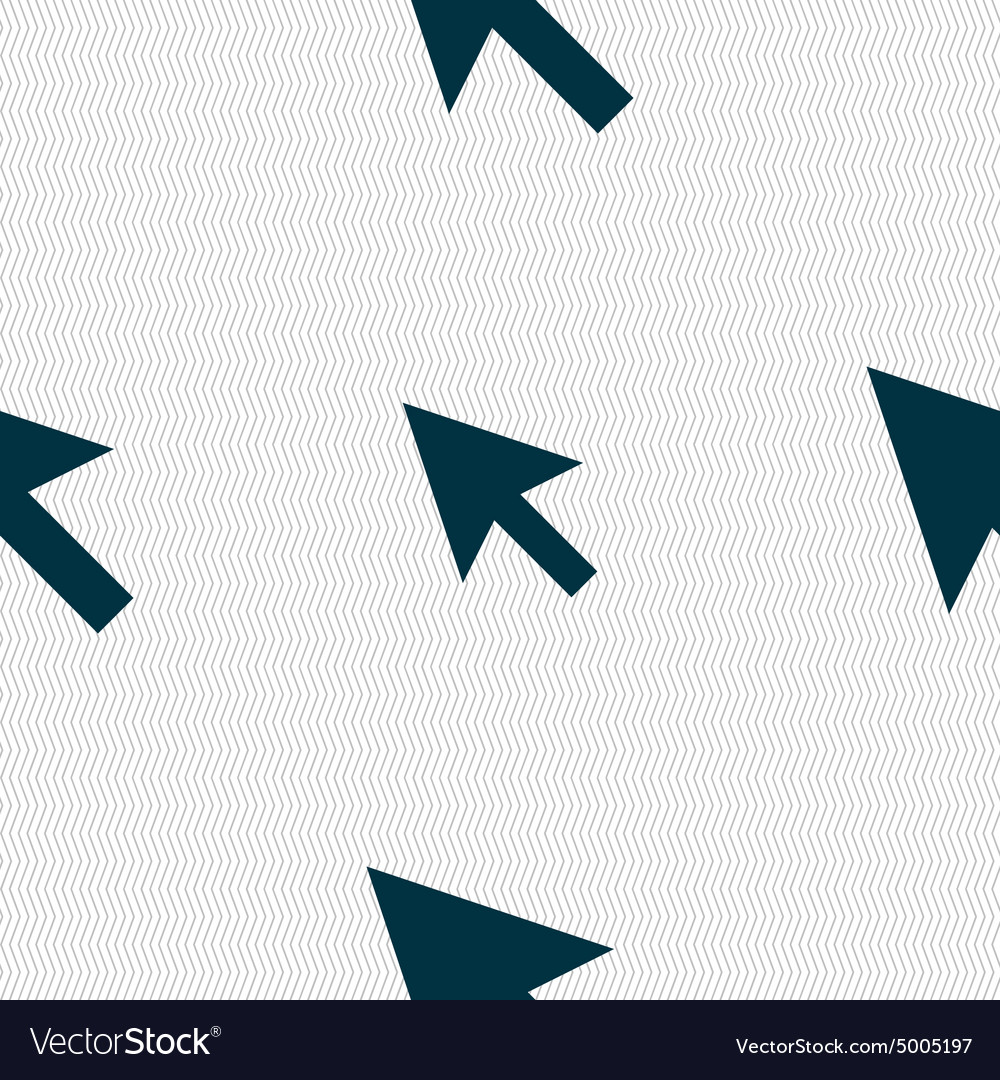 Arrow cursor computer mouse icon sign seamless