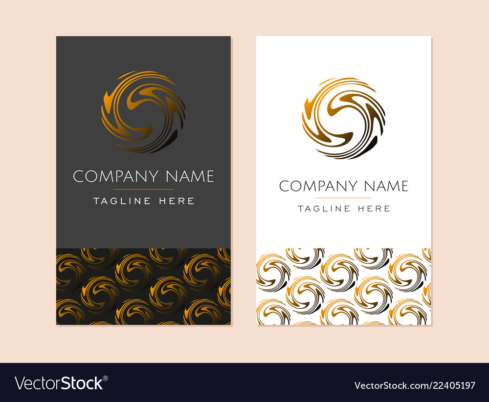 Brand identity abstract orange round circle logo