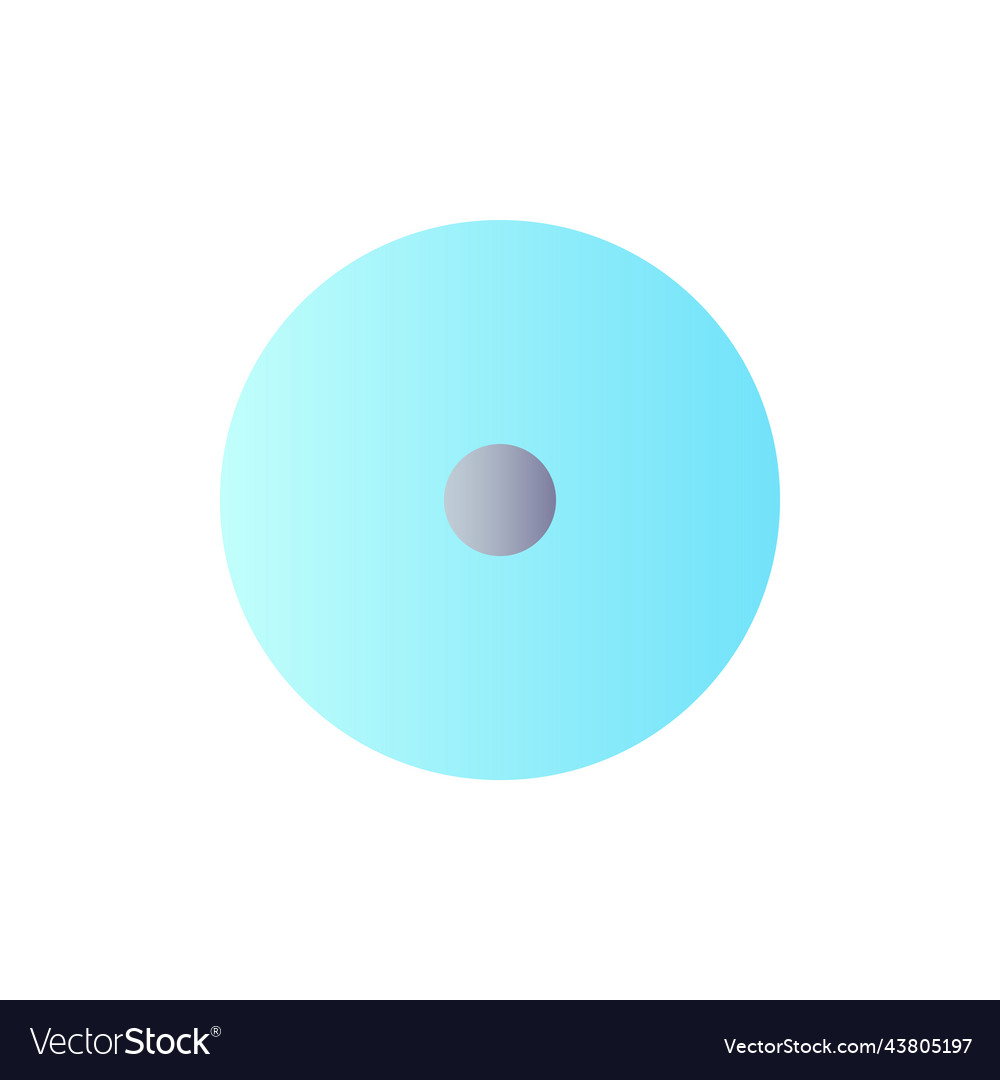 Disc storage flat gradient color ui icon Vector Image