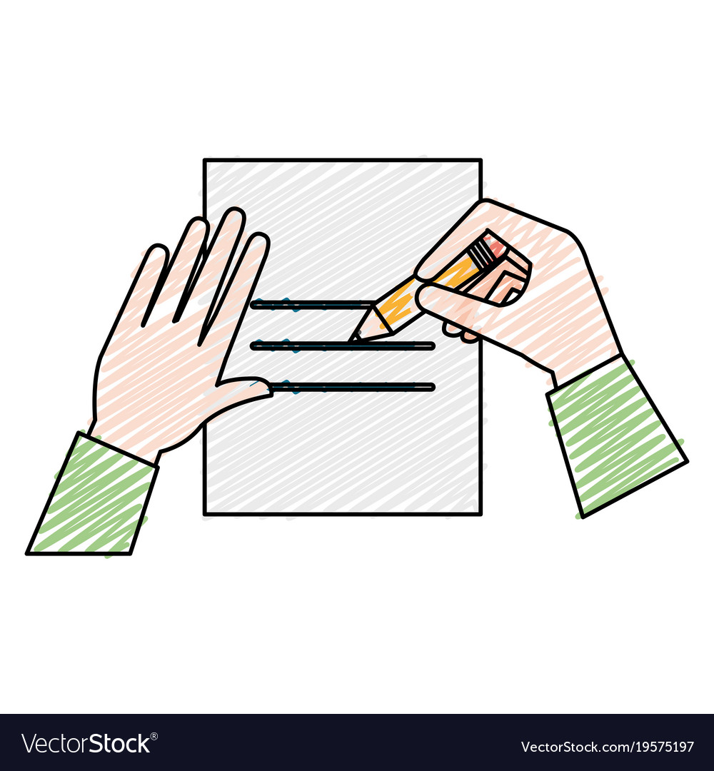Paper document with hand write