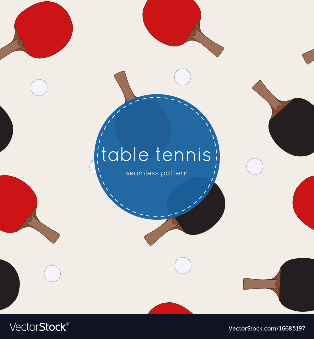 Two rackets for playing table tennis seamless