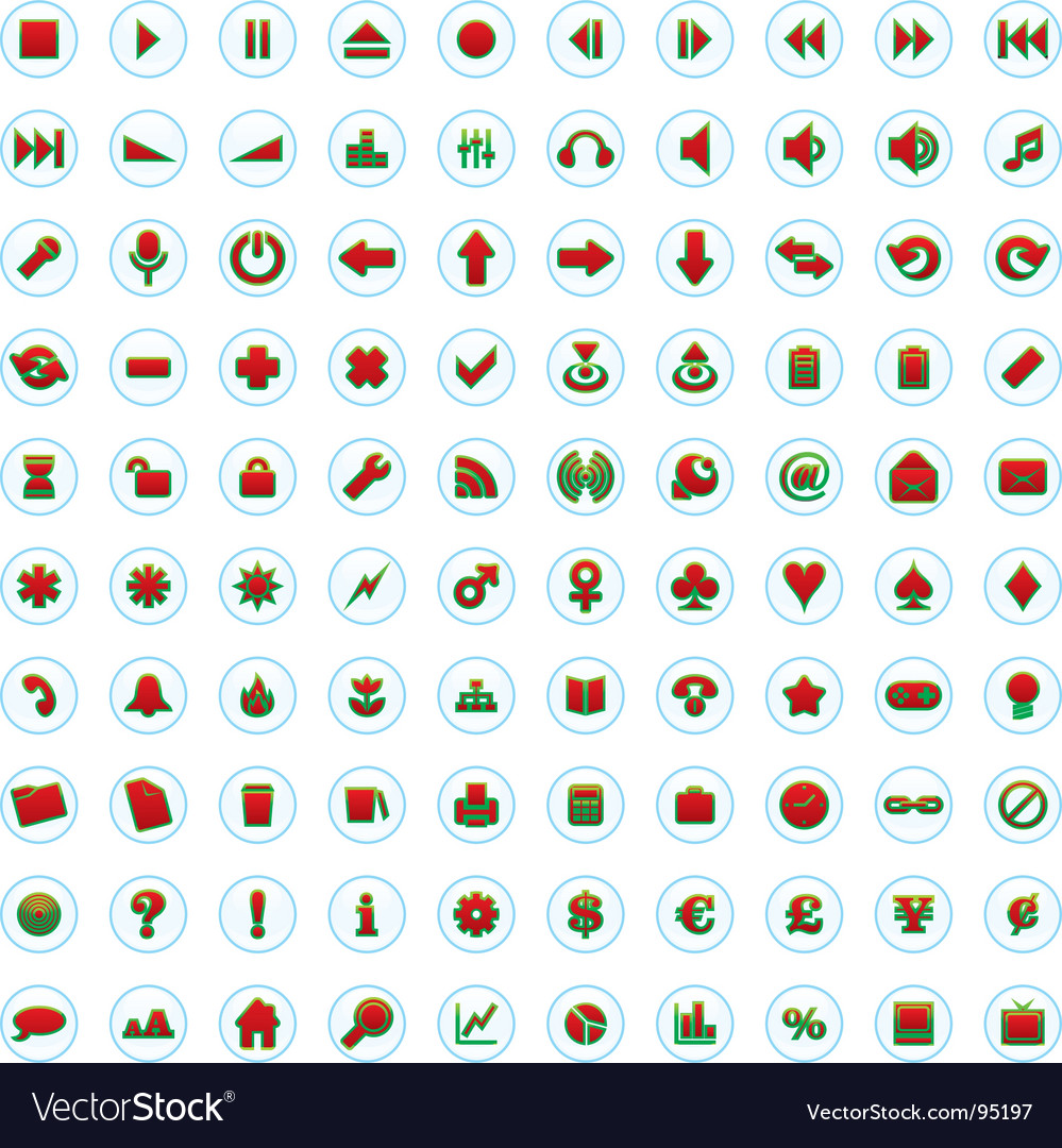 Web icon set