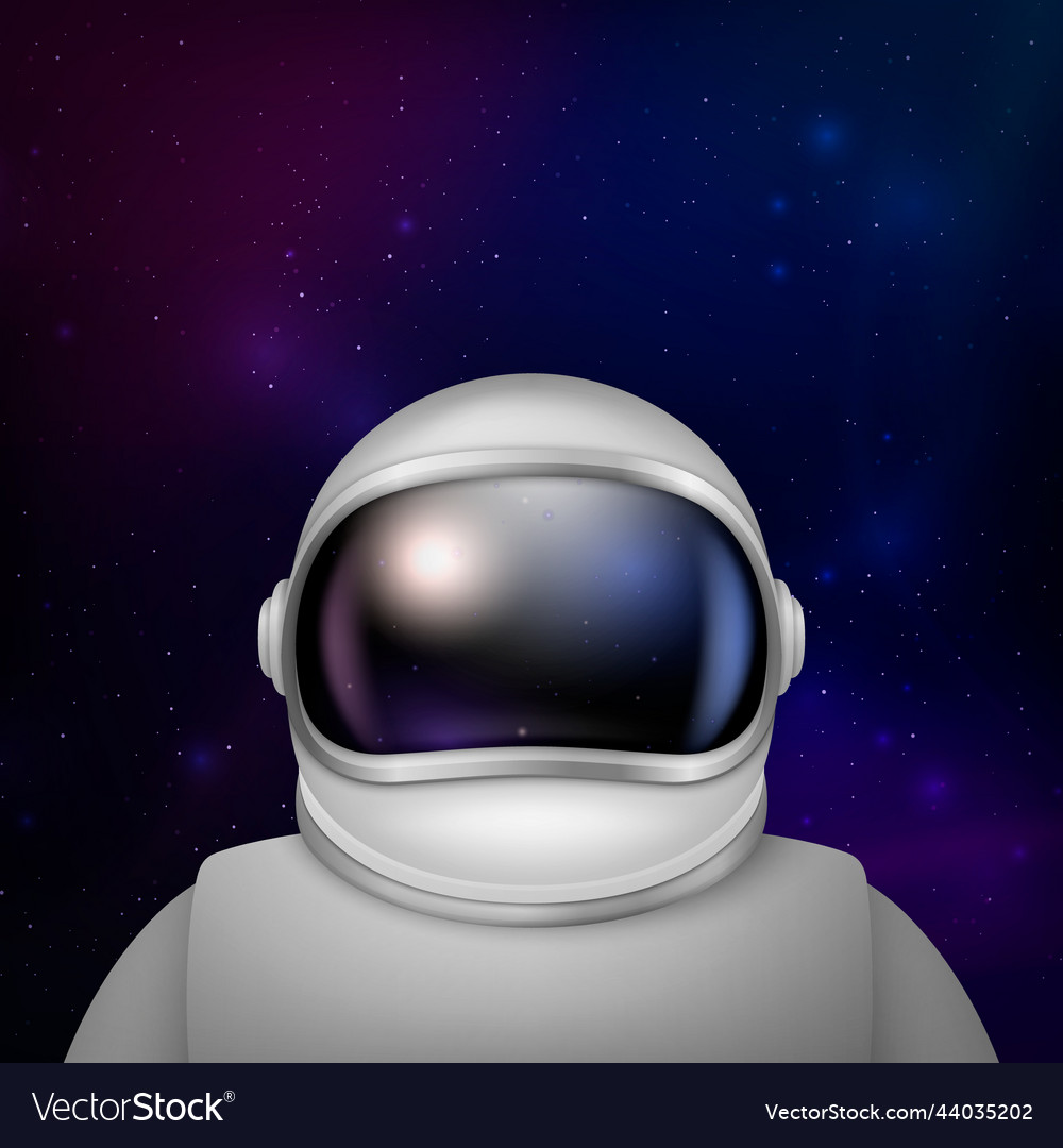 3d realistic spaceman astronaut spacesuit Vector Image