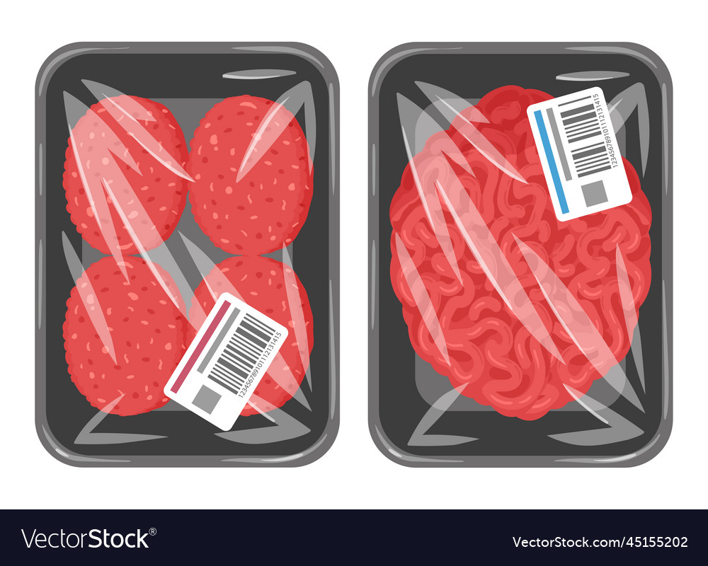 cartoon-raw-chopped-meat-beef-or-pork-red-mince-vector-image