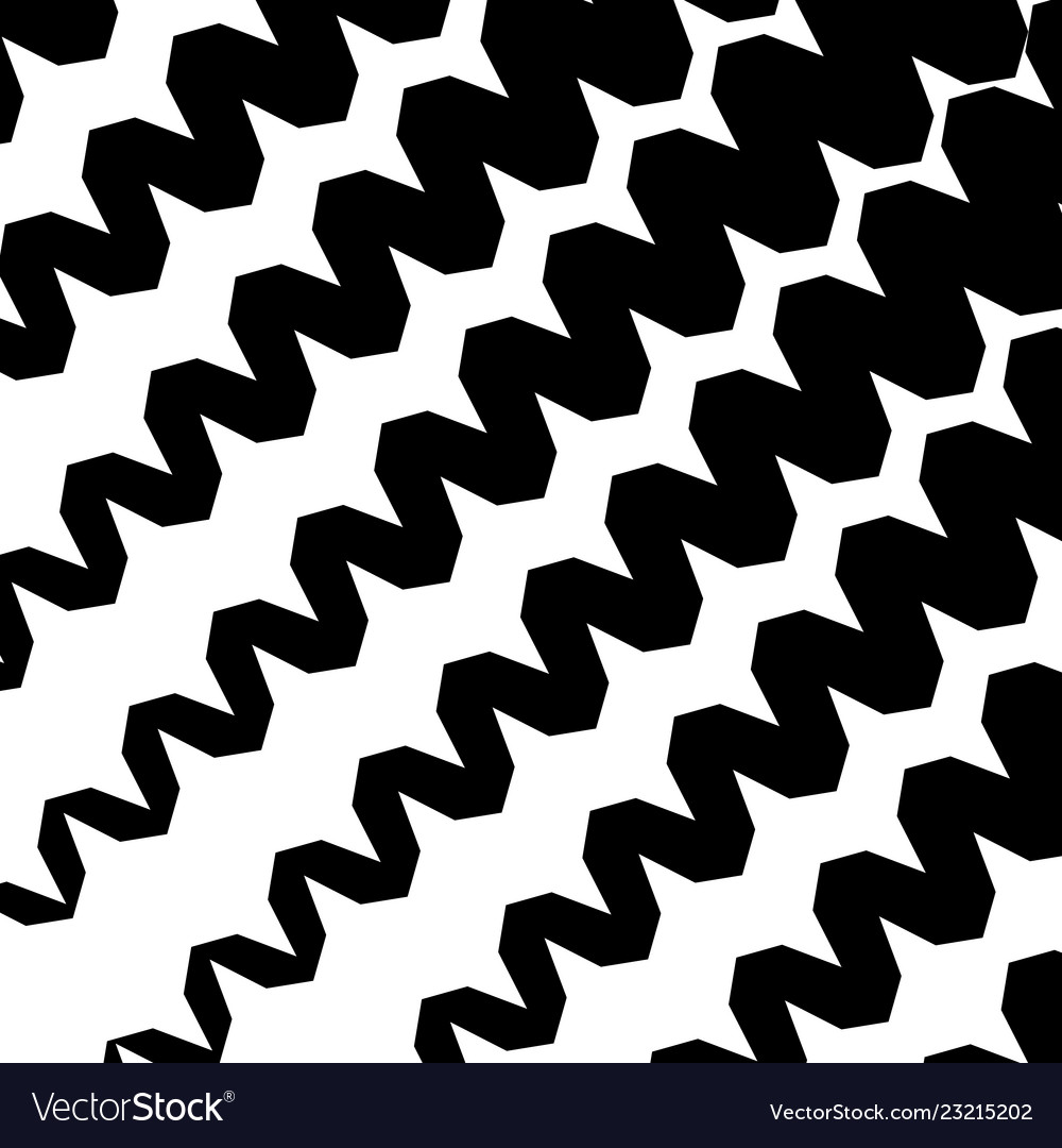 Geometric simple zigzag print wave pattern vector image Geometric simple zigzag print wave pattern