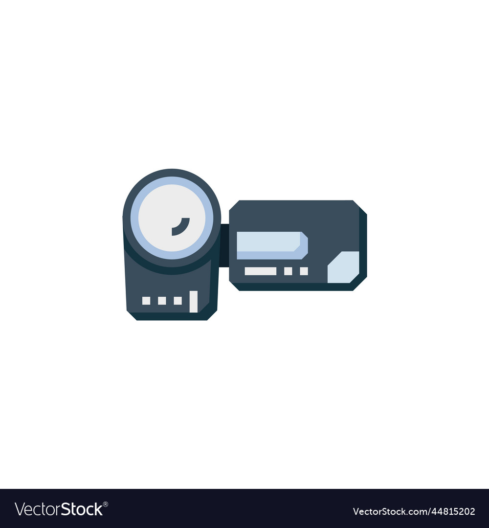 Handy cam icon computer component flat style vector image Handy cam icon computer component flat style