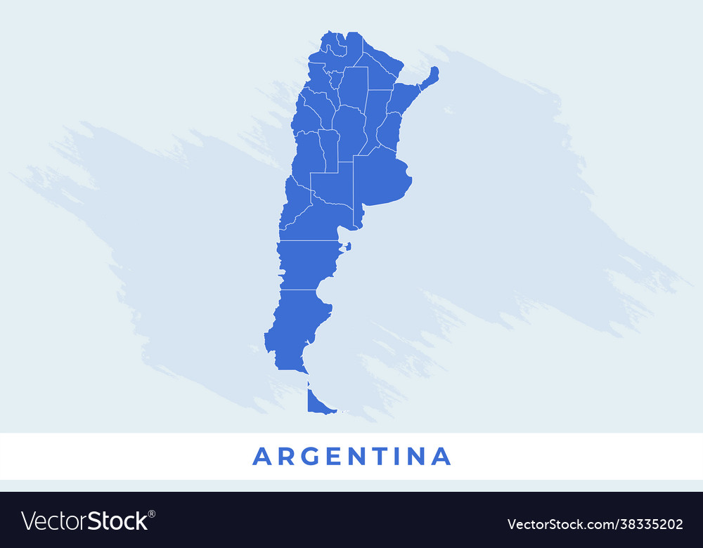 National map argentina Royalty Free Vector Image