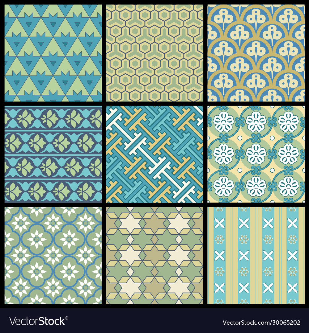 Oriental Patterns Royalty Free Vector Image - Vectorstock