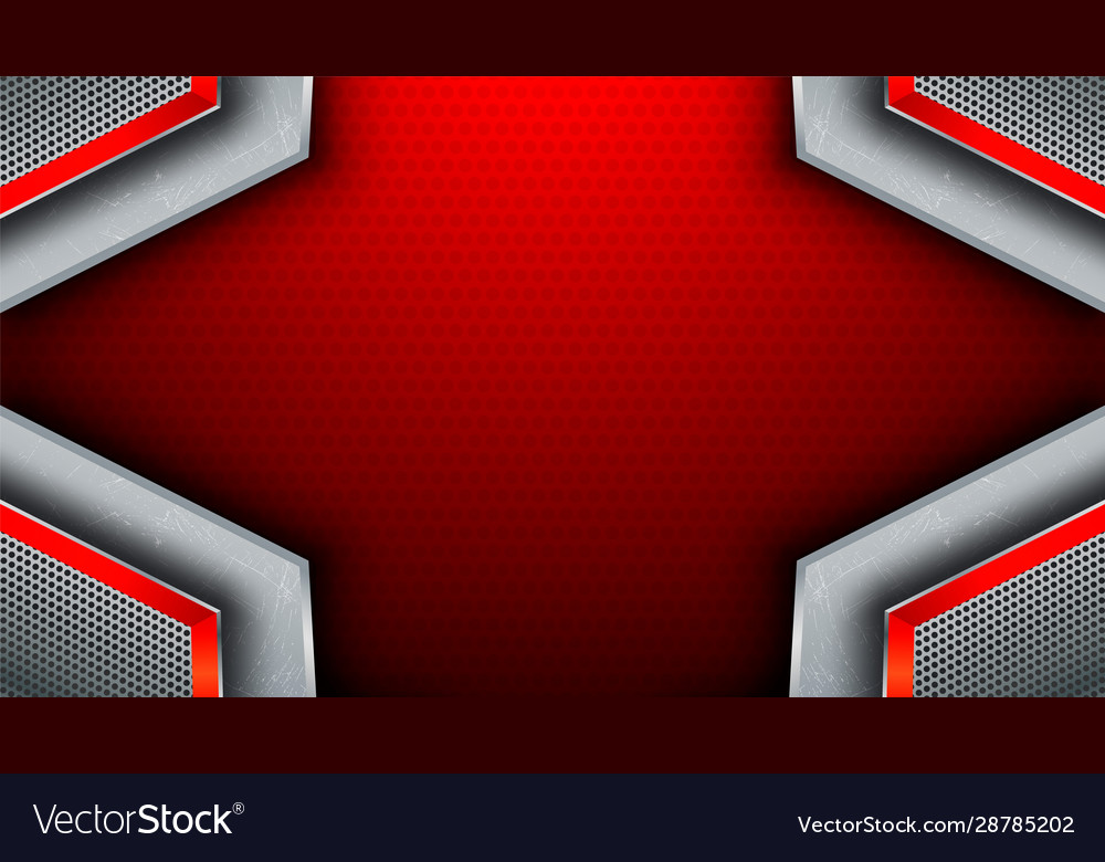 Red steel abstract background Royalty Free Vector Image