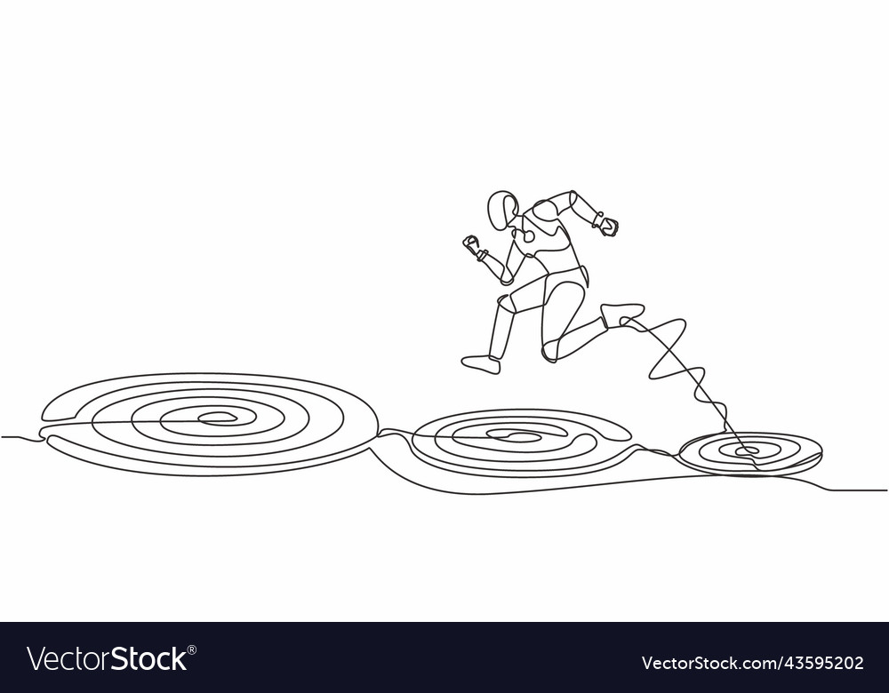 Robot Jumping Forward
