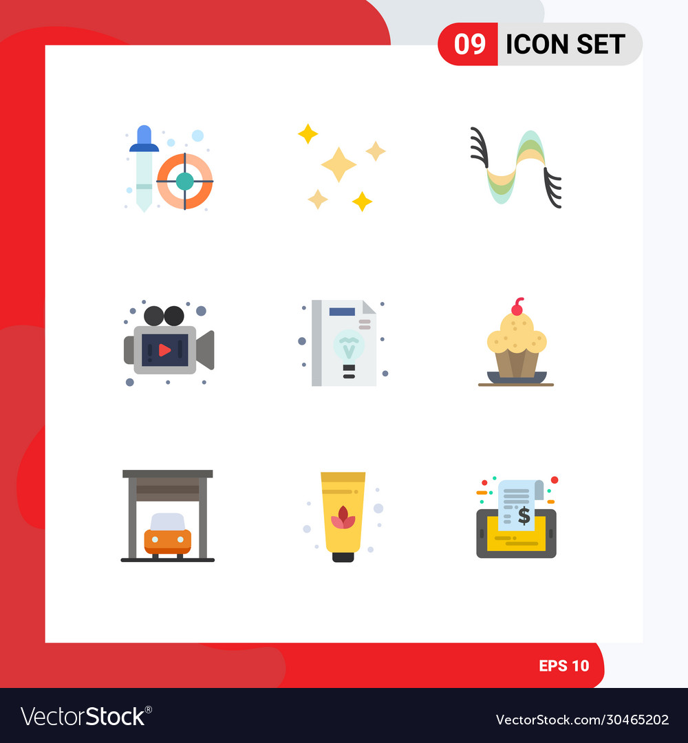 Set 9 modern ui icons symbols signs