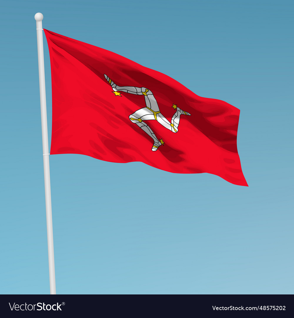Isle of Man Waving Flag Isle of Man Waving Flag