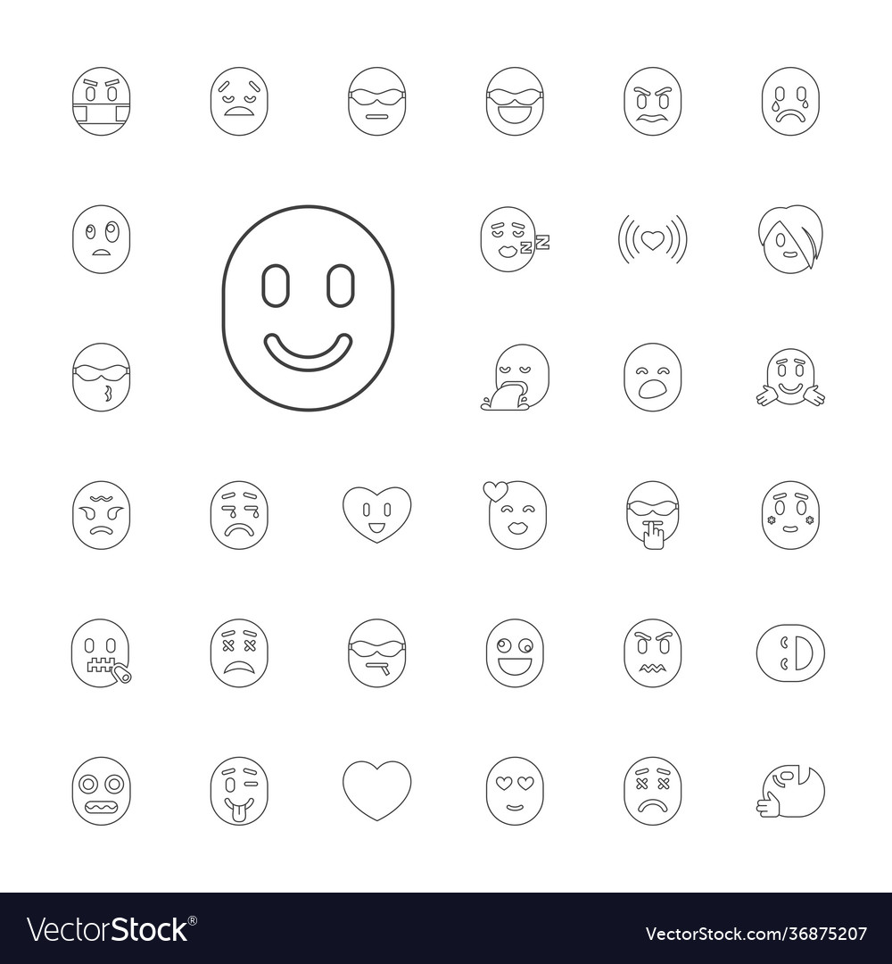 33 emotion icons