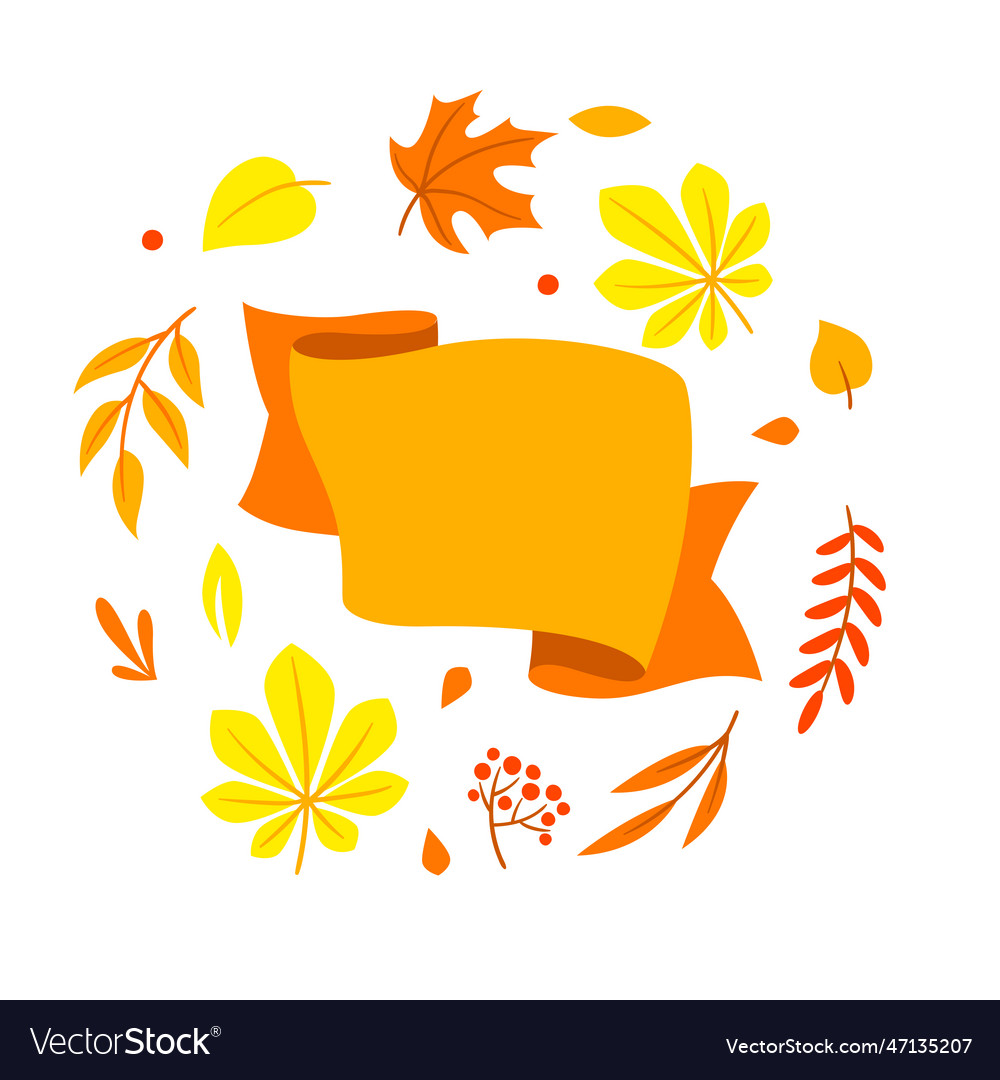 Background with autumn leaves beautiful